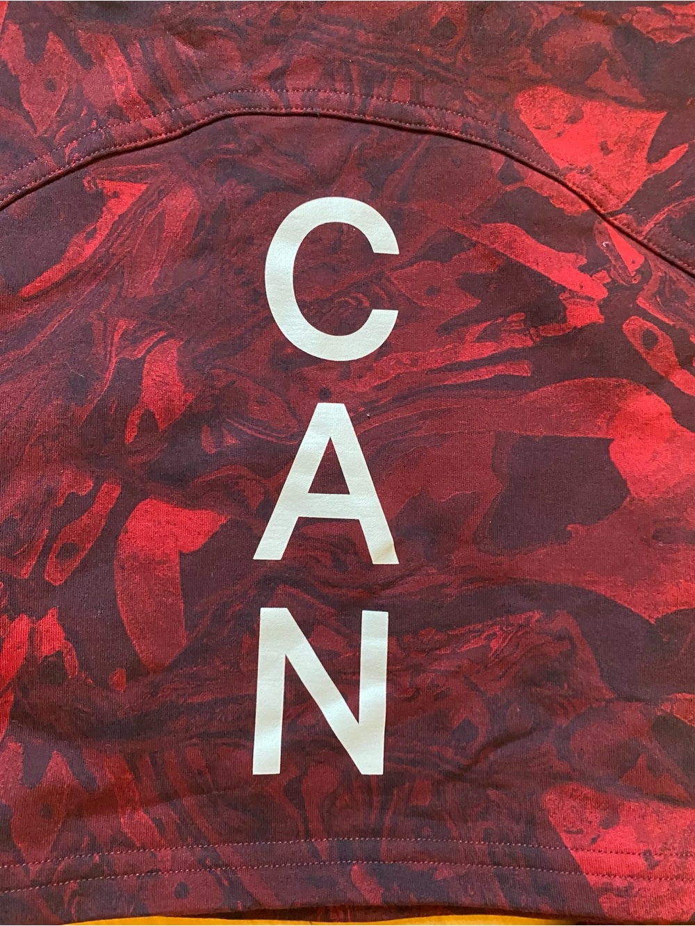 Lululemon Team Canada Olympics All Yours Cropped Hoodie - Red Marble - Picture 13 of 15